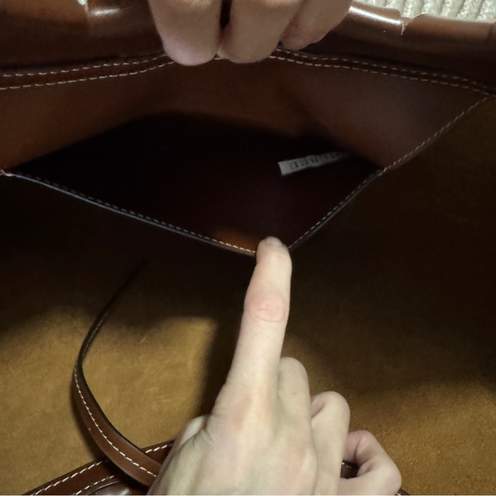 Hereu Cordell Leather Tote Shoulder Bag - Picture 10 of 11
